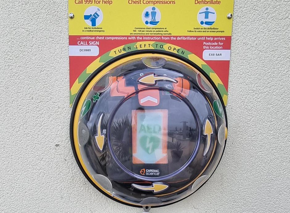 A new defibrillator in Exeter